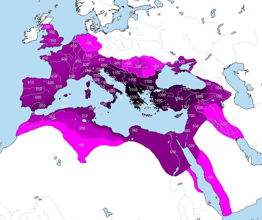 Templarpilled's tweet photo. Romans held modern-day Turkey for over 1,000 years and many North African provinces for some 700-800 years https://t.co/W4RuMV8y0o