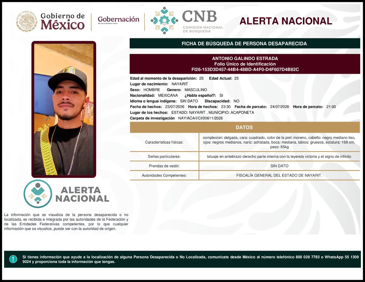 MetroCDMX's tweet photo. Si tienes información para localizar a las siguientes personas: 

- Laura Gabriela Navia Cano
- Antonio Galindo Estrada
- Mayra Susan Meza Canales
- Mariano Galván Guerrero

Comunícate con la Comisión de @Busqueda_MX, mediante el número telefónico:
☎️ 800 028 7783 

Agradecemos tu apoyo y colaboración. #AlertaNacionalDeBúsqueda