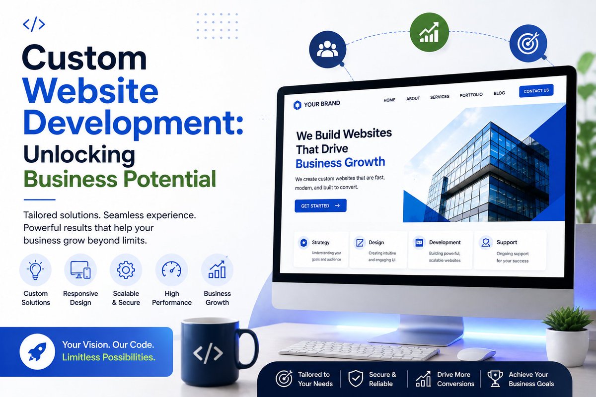 GravityEffects's tweet photo. Custom Website Development: Unlocking Business Potential https://t.co/46kpmpepXV https://t.co/qlP1UR3dAW
