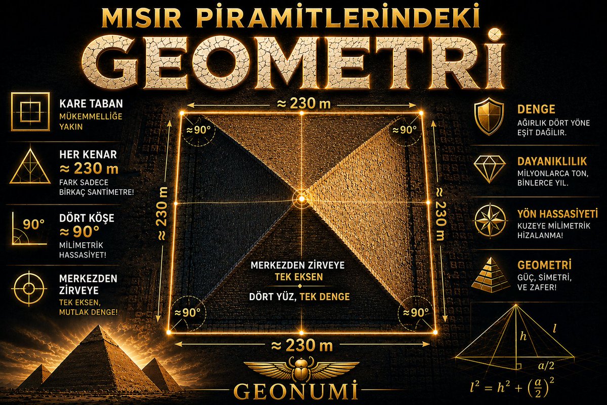 geometric_icon's tweet photo. MISIR PİRAMİTLERİNDEKİ GEOMETRİ (1) https://t.co/Ne6kJoV4dz
