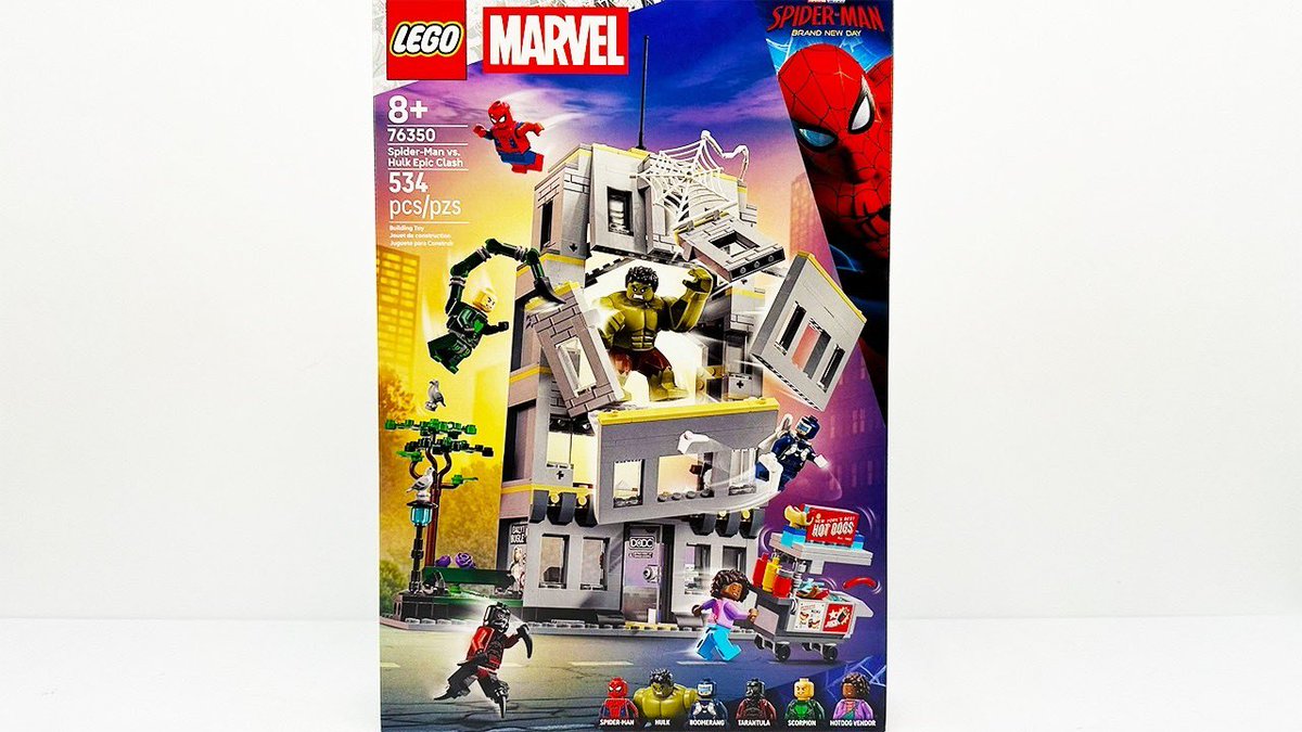 AwesomeNerdShow's tweet photo. LEGO Marvel Spider-Man vs Hulk Epic Clash (76350) set review!
@LEGO_Group @Marvel #LEGO #Marvel #LegoMarvel #SpiderManBrandNewDay #SpiderMan #Hulk #DODC #Scorpion #Boomerang #Tarantula #toyreview
-> https://t.co/jDN8iMlbq2 https://t.co/POOzkSLYzN