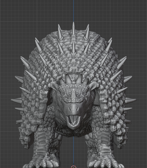 Imakethingshere's tweet photo. Making a model of Anguirus https://t.co/4MYmWNepCU
