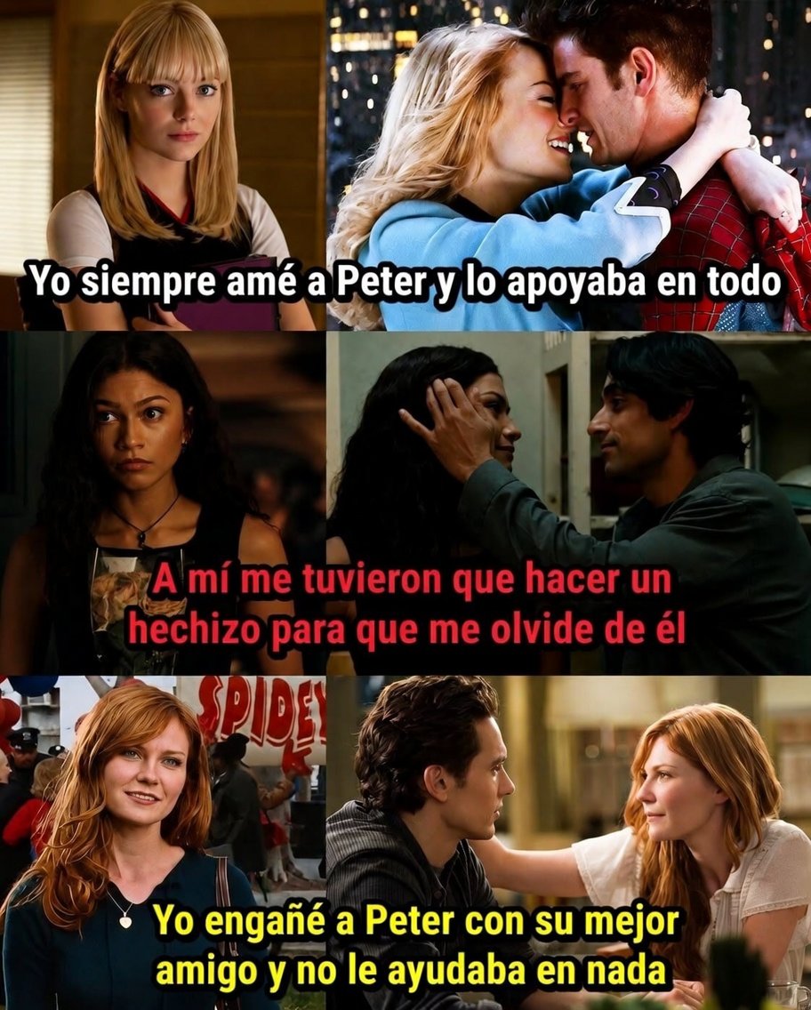 elduuuui's tweet photo. Mary Jane Watson no amaba a Peter, sino a Spiderman 🕷️🕸️ https://t.co/1zONs0kbCu