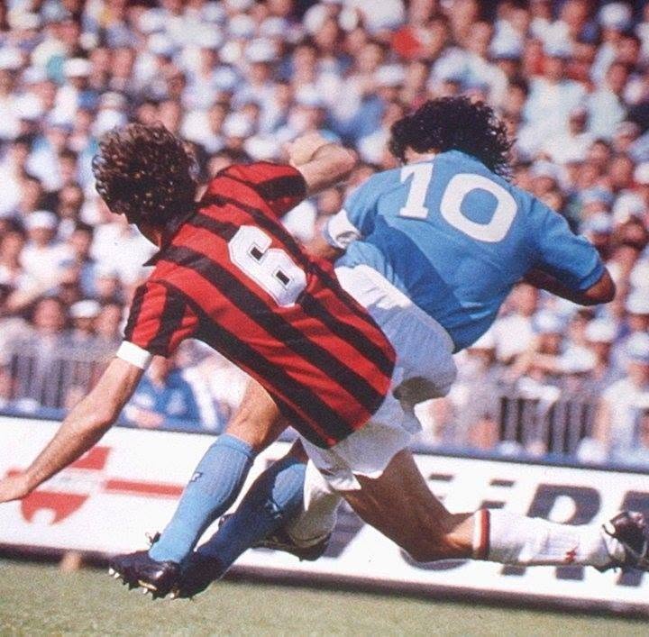wm442433's tweet photo. Diego Maradona &amp; Franco Baresi. https://t.co/7V87luueZT