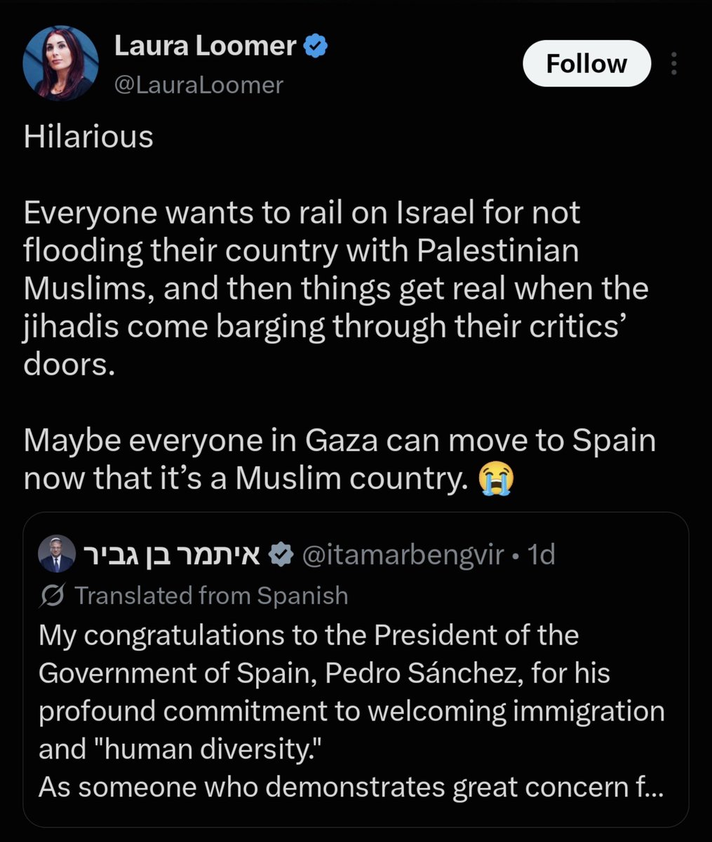 KeithWoodsYT's tweet photo. Serious question: is there a Zionist Jew on here NOT celebrating the migrant invasion of Spain? https://t.co/ze8U4BqzyO