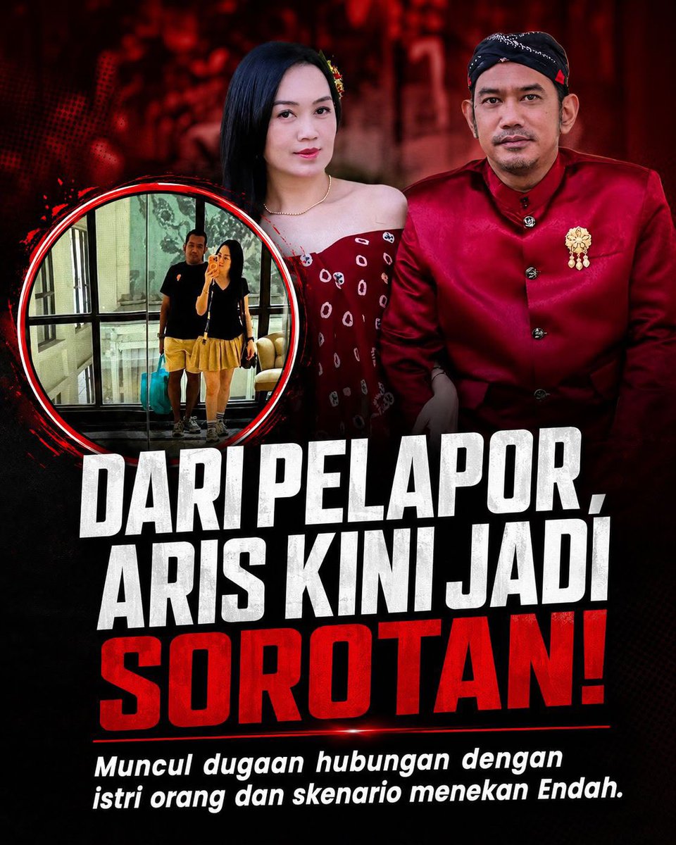 silcalista's tweet photo. Awalnya mengaku jadi korban, belakangan justru muncul dugaan adanya skenario lain di balik kasus ini. Semua tentu harus dibuktikan lewat proses hukum.
    #aris #wiwi #robby #cutkeke #malik #viral https://t.co/29kgYWy3mb