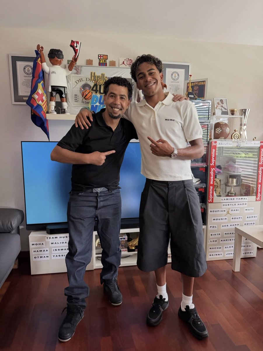 AccessYamal's tweet photo. 📸 | Lamine Yamal with his father today. 🤩🤍 https://t.co/MMVgQ0YHtr
