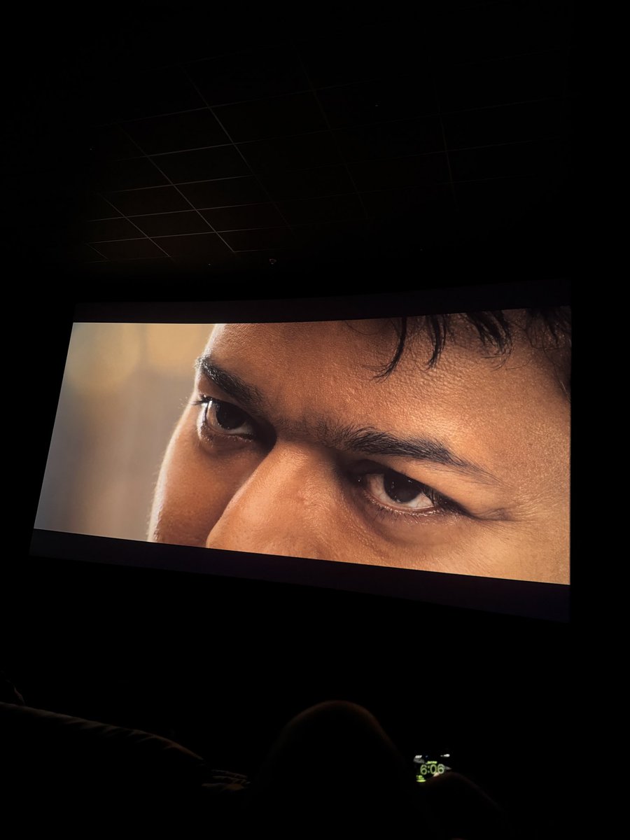 CravingVampire's tweet photo. Second show. My Thalapathy and me. No one in between 🤍😍 https://t.co/SzVuYYVhgc