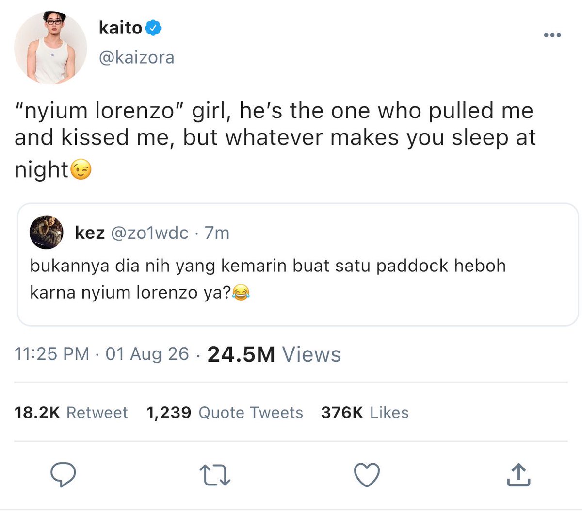 skyttenani's tweet photo. a #williamest as F1 driver three tweets au.
—; reputasi kaito itu cewenya 10 cowonya cuman lorenzo.
From. Fast &amp; Curious au. https://t.co/srTolN2hb8