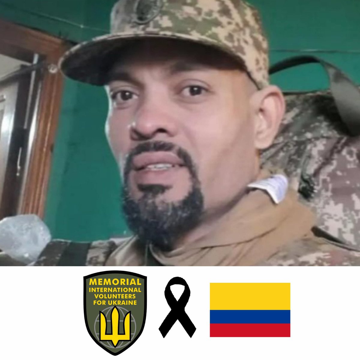 Oct7NeverForget's tweet photo. 🇺🇦😭
Our Beloved Colombian Brother Edier De Jesus Andrade Mendez, who had been serving in Ukraine as a Volunteer succumbed on the Battlefield.

Honor, Glory and Gratitude To Our Brother. https://t.co/tK5Xg4U89X