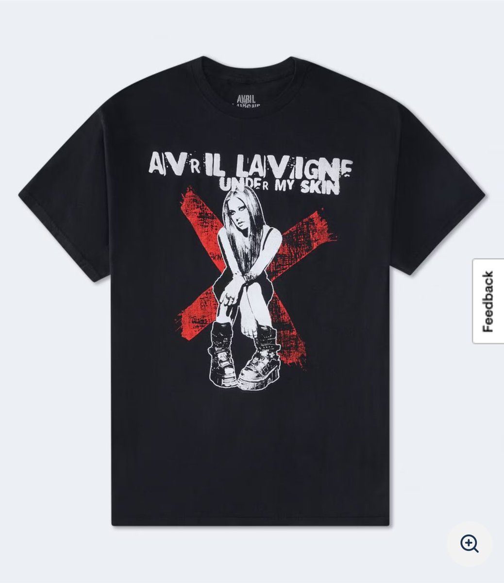 iAvrilSpain_'s tweet photo. New exclusive Under My Skin @AvrilLavigne T-shirt at Aéropostale for 11.99$! Available exclusively in the U.S. This design was previously exclusive in Brazil. https://t.co/t5JuH983QV