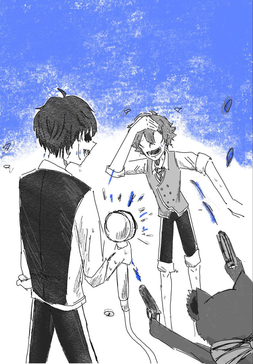 rumuta_e_aka's tweet photo. 夏だ！
水だ！
花火だ！
アイスだ！

 #ツイステファンアート  #ツイステ
 (半年前ぐらいに夏にあげようとしていたのを偶然発掘) https://t.co/QyT2QOOcoQ