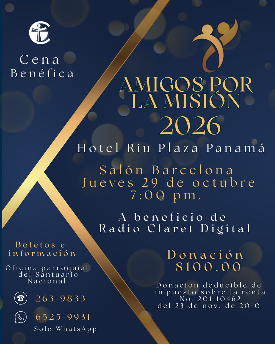 reysol23's tweet photo. Buenos días queridos hermanos y hermanas. Les informo que la *Cena de Gala de Radio Claret* ha sido *pospuesta hasta el jueves 29 de octubre* debido a que el mes de agosto está lleno de actividades por la fiesta patronal y conviene no estirar mucho el bolsillo. https://t.co/XnWMPK0ACo
