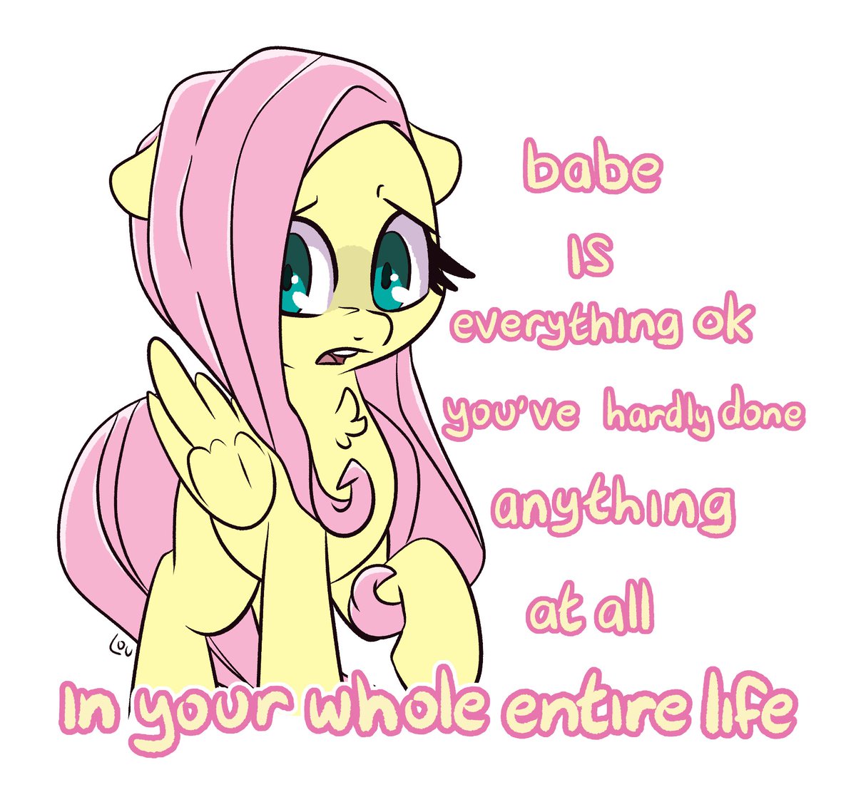 Louvely_art's tweet photo. Fluttershy is worried about you. 🦋 https://t.co/zNzdWf6IEO