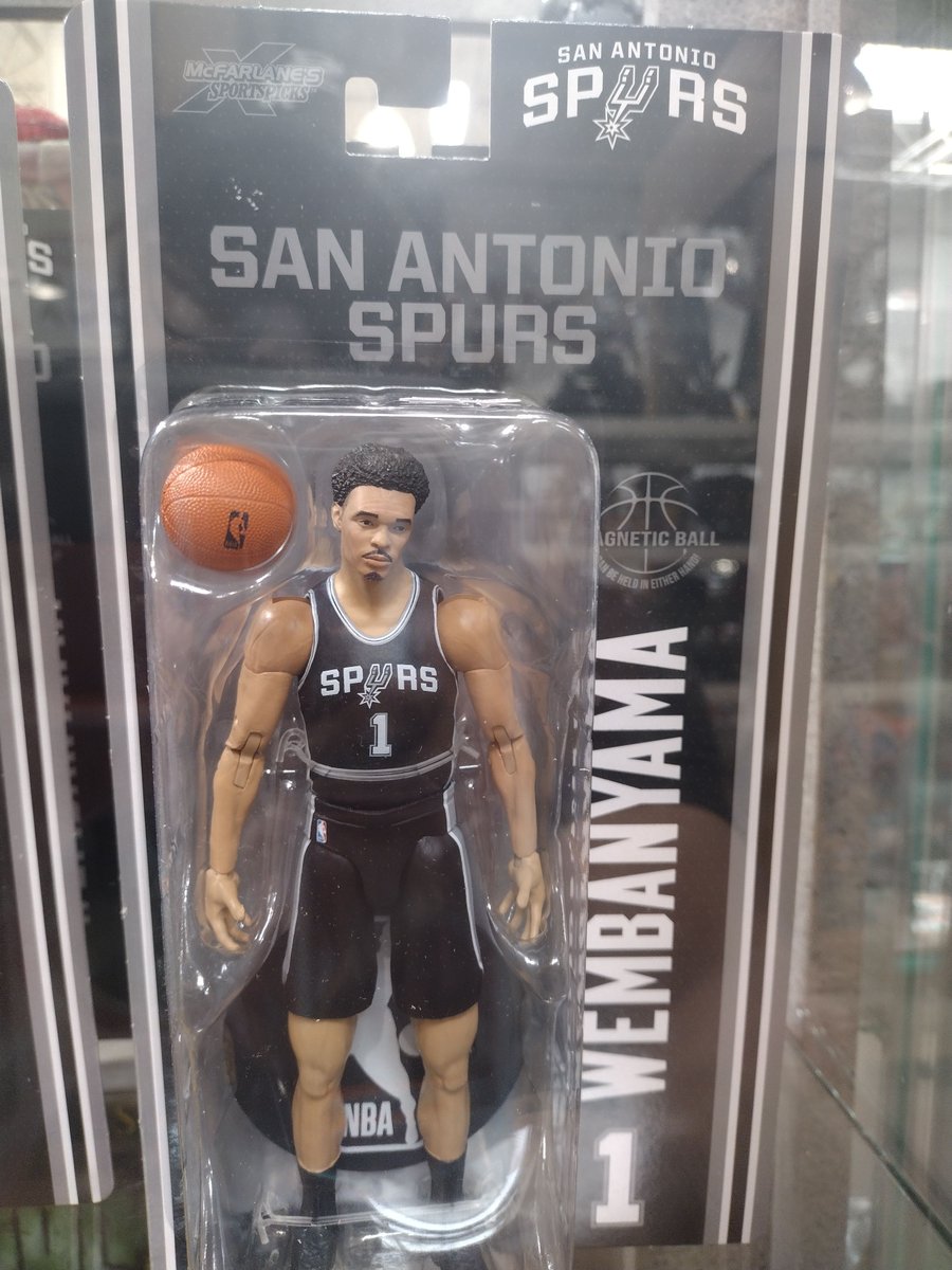 JeffGSpursZone's tweet photo. And the new Victor Wembanyama McFarlane action figure is out, #porvida fans.... #nba San Antonio #gospursgo https://t.co/9fW7AFNisy
