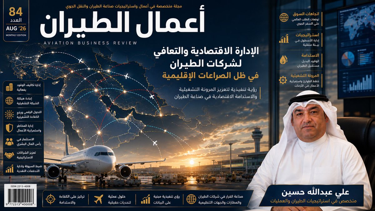 Q8ePiLOT's tweet photo. في ظل التحولات الجيوسياسية المتسارعة التي تشهدها منطقتنا، باتت الإدارة الاقتصادية تمثل عنصرًا حاسمًا في قدرة شركات الطيران على الصمود والتكيف مع الأزمات. ولم تعد هذه الإدارة مجرد أداة تنظيمية، بل أصبحت نهجًا استراتيجيًا يُعنى بإدارة الموارد بكفاءة عالية لضمان الاستمرارية وتحقيق التوازن بين التكاليف والعوائد.

تُعد الإدارة الاقتصادية حجر الأساس في توجيه الموارد المالية والبشرية والتقنية، خصوصًا في بيئة تشغيلية معقدة تتسم بارتفاع درجة الترابط مع الاقتصاد العالمي. وفي هذا السياق، تواجه شركات الطيران تحديات متزايدة تتطلب تبني سياسات مرنة وقابلة للتكيف مع المتغيرات السريعة.

تعتمد الإدارة الاقتصادية الفعّالة على حزمة من الإجراءات التي تهدف إلى تعظيم كفاءة استخدام الموارد، من خلال تحسين إدارة التكاليف، ورفع كفاءة التشغيل، والاستثمار في التكنولوجيا، إضافة إلى تطوير رأس المال البشري. وتسعى هذه المنظومة إلى تحقيق نمو مستدام يعزز من قدرة الشركات على مواجهة الصدمات الاقتصادية.

وقد كان لهذا الصراع تأثير مباشر وعميق على قطاع الطيران العالمي، حيث أدى إلى ارتفاع حاد في أسعار الطاقة، خصوصًا وقود الطائرات، الذي شهد زيادة تجاوزت 100% خلال فترة زمنية قصيرة. كما ارتفع سعر خام برنت إلى مستويات تجاوزت 110 دولارات للبرميل، مما أسهم في خلق بيئة تشغيلية ضاغطة ورفع تكاليف التشغيل بشكل غير مسبوق.

ترافقت هذه التطورات مع اضطرابات حادة في سلاسل الإمداد، نتيجة التهديدات التي طالت مضيق هرمز، الذي يُعد شريانًا حيويًا لنحو 20% من إمدادات النفط العالمية. وقد انعكس ذلك بشكل مباشر على توفر وقود الطائرات، وأدى إلى تقليص عدد الرحلات الجوية وفرض رسوم إضافية على التذاكر من قبل العديد من شركات الطيران العالمية.

ورغم التحسن النسبي الذي أعقب إعلان وقف إطلاق النار، والذي انعكس إيجابيًا على أسواق المال، فإن شركات الطيران لا تزال تواجه تحديات تشغيلية كبيرة، في ظل استمرار ارتفاع التكاليف ونقص إمدادات الوقود نتيجة تعطل طاقات تكريرية كبيرة في المنطقة.

أما على صعيد الطلب على السفر، فقد أظهرت الأسواق في البداية مرونة نسبية تجاه ارتفاع الأسعار، إلا أن استمرار الضغوط التضخمية قد يؤدي إلى تراجع الطلب على المدى المتوسط، مما يفرض تحديات إضافية على الإيرادات.

وفي إطار التعافي الاقتصادي، أرى أنه من المحتمل أن يتباطأ نمو الاقتصاد العالمي بشكل ملحوظ، مع استمرار الضغوط التضخمية التي تؤثر على الاستقرار المالي. ورغم التراجع النسبي في أسعار النفط بعد التهدئة، يُتوقع أن يكون تعافي قطاع الطيران بطيئًا، وذلك بسبب استمرار القيود على إمدادات وقود الطائرات، والتي تعوق الانتعاش الكامل في هذا المجال.

كما أن الأضرار التي لحقت بالبنية التحتية للطاقة، بما في ذلك المصافي وخطوط الأنابيب في بعض الدول، ستتطلب فترات زمنية طويلة لإصلاحها، وهو ما يعني استمرار ارتفاع تكاليف التشغيل لفترة ممتدة.

وعلى المستوى العالمي، تزايدت المخاوف من دخول الاقتصاد في حالة ركود، خاصة مع استمرار التوترات وإمكانية إغلاق مضيق هرمز. وقد انعكس ذلك على ارتفاع معدلات التضخم وتراجع ثقة المستهلك، مما يضيف مزيدًا من الضغوط على قطاع السفر والطيران.

1

https://t.co/95ftLb8mJc

#Aviation #AirlineStrategy #OperationalExcellence #AviationLeadership #GroundOperations #AviationSafety #BusinessContinuity #GCCAviation
#Kuwait 🇰🇼💙✈️