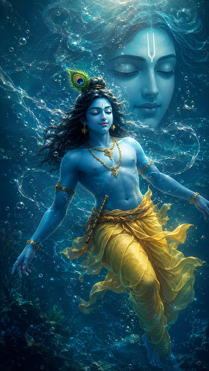 daisyangel83's tweet photo. In His presence, every fear fades and every heart finds peace ✨🦚

#krishna #lordvishnu #god #worship #ramayan https://t.co/PuaUmZRu5J