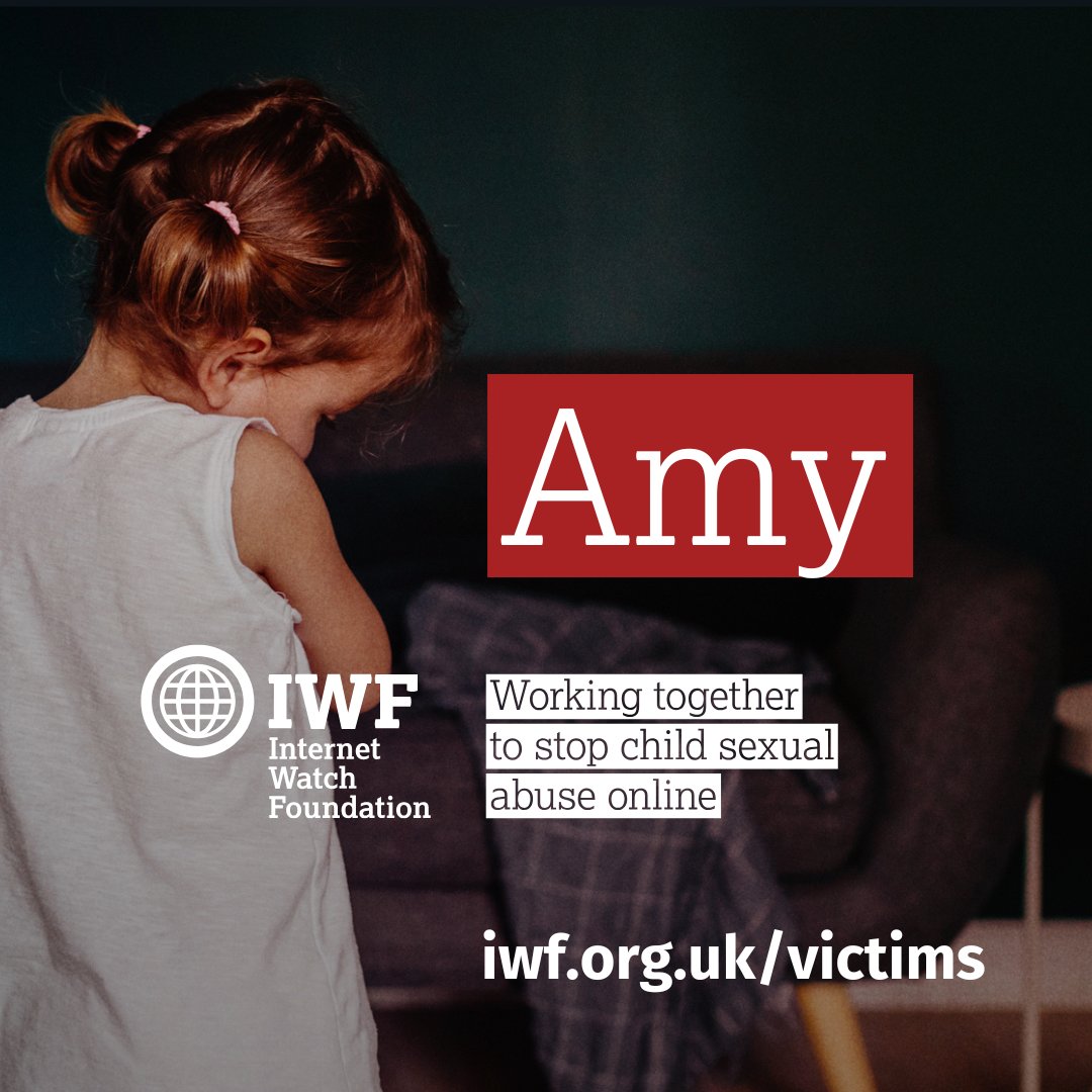 IWFhotline's tweet photo. Amy was just three years old when we first became aware of imagery showing her abuse. Even after she was rescued, that abuse continued to be shared online.

In one three-month period, we assessed and hashed an image of Amy on average three times a day.

Her story is a stark reminder that every image we see depicts a real child, and that every removal matters.

Learn more about Amy’s story: https://t.co/iSgJSZPS3W.
