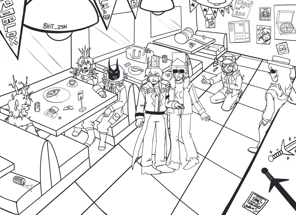 8hit_z3n's tweet photo. Preorders now open for the Roblox zine! So happy to have finished this mm12 coloring page!! https://t.co/E7VRisq6Gx #robloxㅤ https://t.co/YxQZ2F6JVk