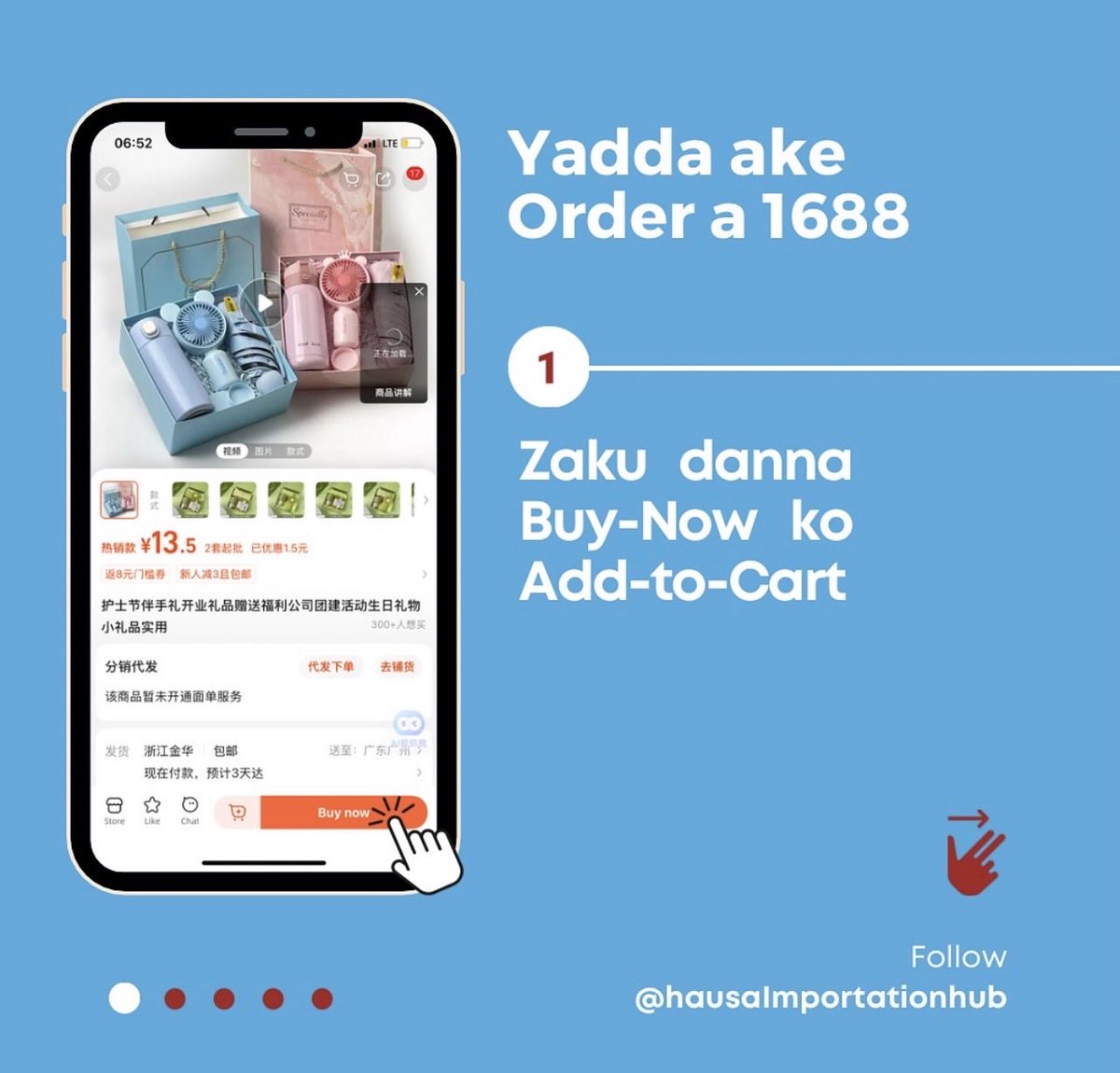 Himportationhub's tweet photo. Saka Order akan 1688 a takaice… 

Wurin biyan kudin in baku da alipay zakuyi amfani da katin ku na banki. 

Daga nan sai ku jira kaya su isa hannun shipping agent dinku. 

#hausa #arewa #china #importchina #importexport https://t.co/Z01UTn4Gxl
