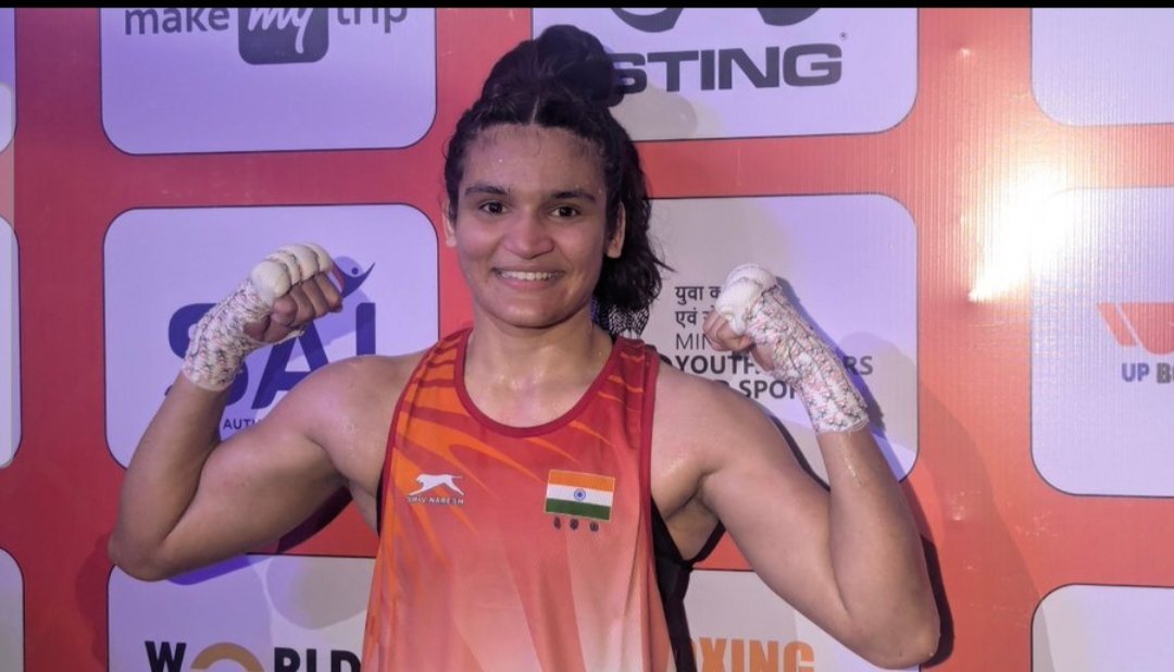 TheWarPolitics0's tweet photo. 🇮🇳🥇🚨 #BREAKING — Arundhati Choudhary wins Gold for India in the Women's 70kg Boxing event at the 2026 Commonwealth Games.

🥊 India's 5th Boxing Gold at CWG 2026.

#India #CWG2026 #Boxing #BreakingNews https://t.co/ikHCGElF5X