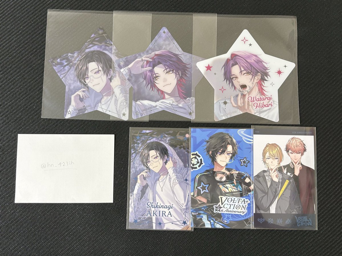 hn_423ih's tweet photo. 【交換】にじさんじ VOLTACTION 4th Anniversary チェキ風カード 特典 星型カード

譲：🟪、🟦、🟨&amp;🟥
求：2枚目スタンプ各1枚

都内手渡し、郵送
（一部お声掛け中） https://t.co/yq81Z9IlpY