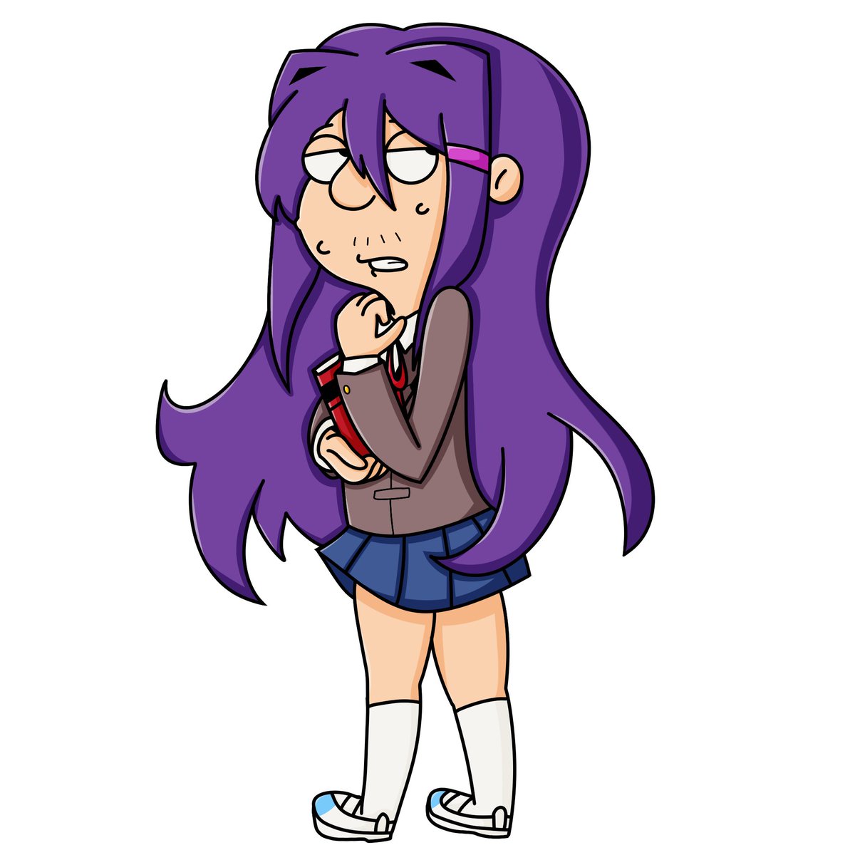 jeanyogg's tweet photo. hi these are my ddlc redesigns i hope you like them <3 https://t.co/RsgF3pbSS2