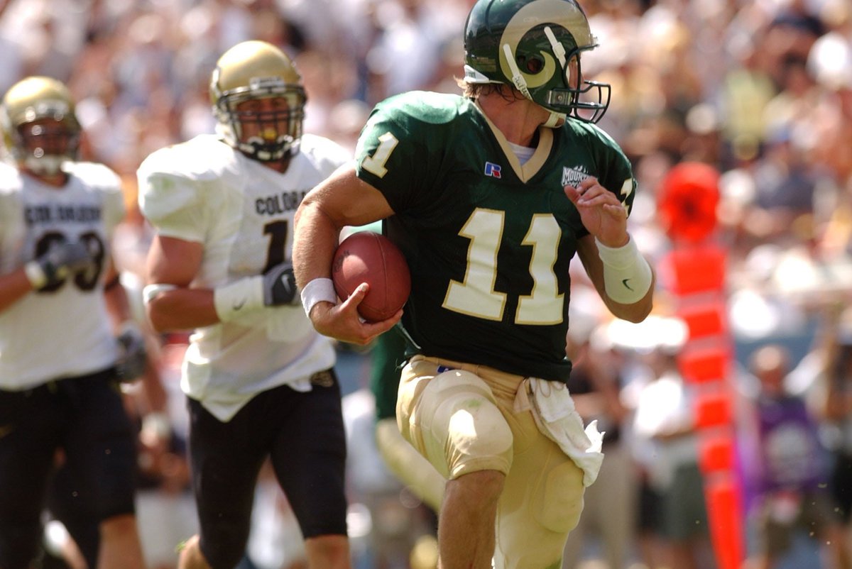 DNVR_Rams's tweet photo. 𝘾𝙎𝙐 𝙎𝙩𝙖𝙩 𝙤𝙛 𝙩𝙝𝙚 𝘿𝙖𝙮

Bradlee Van Pelt averaged 758 rushing yards per season during his 3 years with the Rams, ultimately producing 2,274 yards on the ground between 2001-03. 

His 26 rushing TD is still tied for the sixth-most in school history. https://t.co/aJAWCbInHW