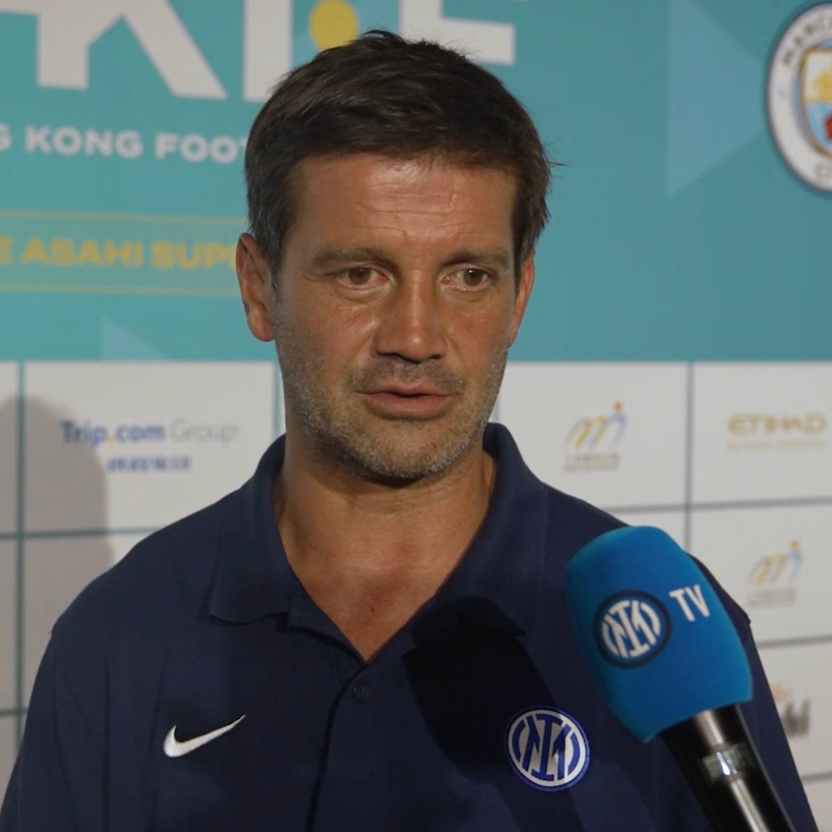 Inter_Xtra's tweet photo. 🎙️ Cristian Chivu following Manchester City-#Inter:
"Goal for the next days? We want to train well and improve our condition for the upcoming matches, matches are always the best training sessions!
We need to try to stay healthy and avoid injuries: in August, with these long trips, that's the primary objective." @Inter_TV