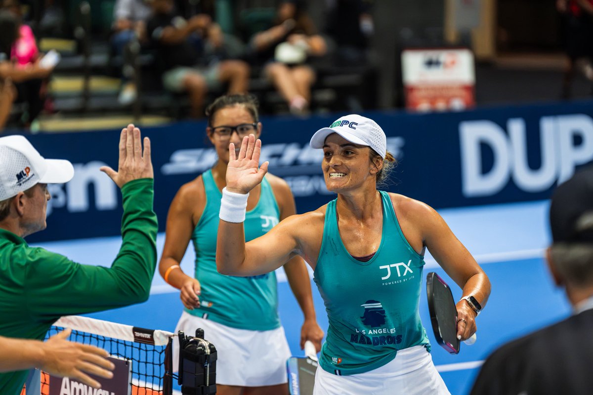CP_Pickleball's tweet photo. Two matches are on the schedule today, and Mad Drops are ready to battle it out in Orlando 💪🔥
🕚 Match 1: 1 PM EST vs the Cardinals  🕟 Match 2: 6:30 PM EST vs. the Fives — LIVE on FS1 📺
If you're watching from home, be sure to tune in and cheer us on! Let's go! 💙💚 https://t.co/gwIyJeRvhs
