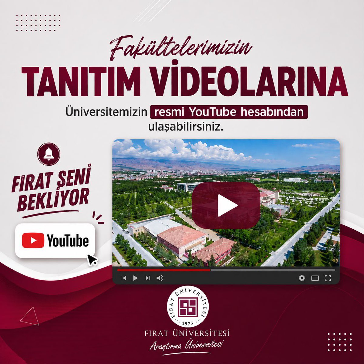 firatresmihesap's tweet photo. Tercih yapmadan önce fakülteni keşfet!

Eğitimden kampüs yaşamına, laboratuvarlardan kariyer fırsatlarına kadar merak ettiğin her şey fakültelerimizin tanıtım videolarında.

https://t.co/9xU4Ass1DD

#FıratSeniBekliyor

#FıratÜniversitesi #Elazığ #YKS2026 #Tercih2026 https://t.co/NpJRpjaVsr