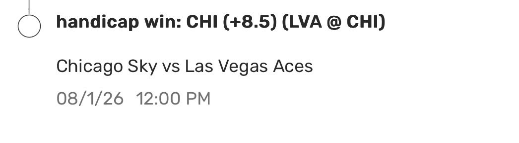 ParlayJunkie99's tweet photo. FREE MAXPLAY 🔒
Chicago Sky +8.5 (-160)
(Optional) Juicer 🧃: Chris Sanchez Over 4.5 Ks ⚾️
Catch this line live or use a juice of your choice! We went 106-47 last month so we start fresh today! 💪
#WNBA #max #bet #POTD #potd #picks https://t.co/WWBv1Hx7AI