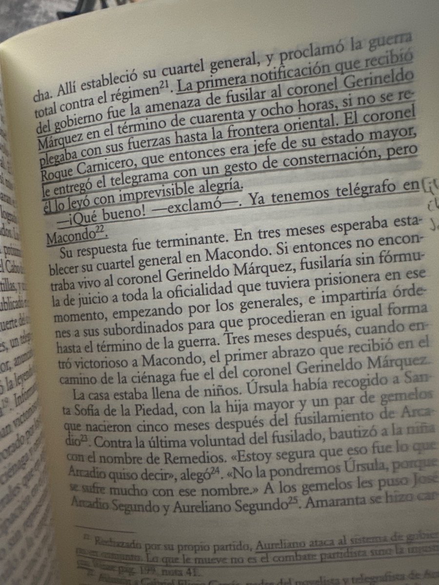 Vittoriowsky's tweet photo. ¡Qué se joda el compadre! Lo importante es que “ya tenemos telégrafo en Macondo”. https://t.co/IYAG1EZ8Xe