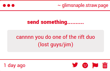Glimsnaple's tweet photo. potentially....i have been meaning to draw jim https://t.co/vw8gU0zNl3