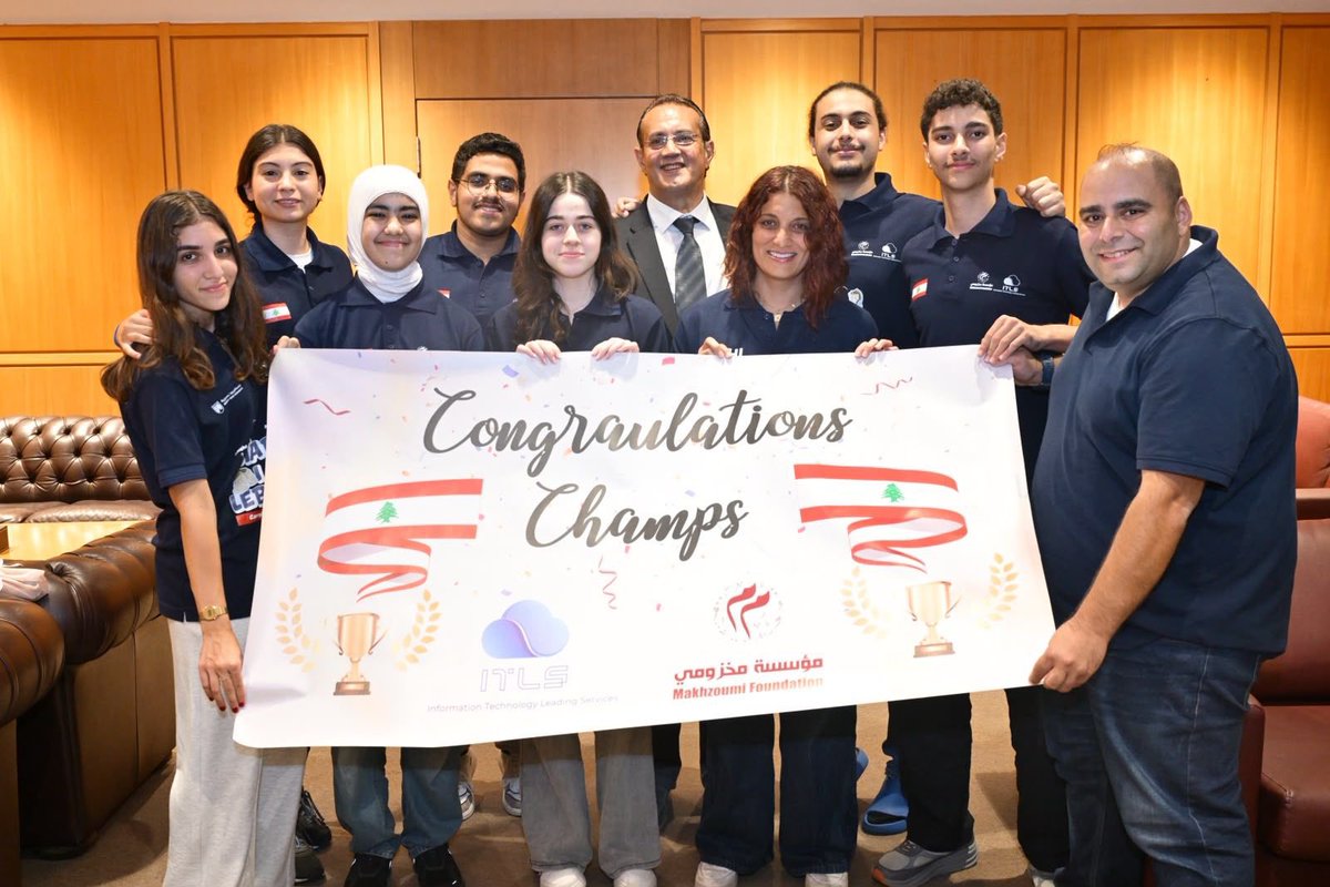 ShehadiKamal's tweet photo. On 31 July 2026, #MITAI participated in a recognition ceremony, attended by Mrs. #May_Makhzoumi, President of the #Makhzoumi_Foundation, celebrating Lebanese students from different universities who achieved leading global rankings at the #Microsoft Office Specialist and #Adobe Certified Professional World Championships.
Congratulations to Rim Al Shafii on ranking first worldwide; Maria Abi Khalil and Ahmad Mattar on ranking fourth; Mohamad Shebbo on ranking sixth; Perla Kassis on ranking seventh; and Mounir Shbib on ranking eighth worldwide.
These results demonstrate the ability of Lebanese youth to compete globally when talent is matched with training and opportunity. I also commend the Makhzoumi Foundation, ITLS, Université La Sagesse, and Rafik Hariri University for their contribution to supporting these talents, developing their skills, and opening pathways to international competition.
Congratulations to our champions and to Lebanon.
في 31 تموز 2026، شاركت وزارة الدولة لشؤون التكنولوجيا والذكاء الاصطناعي ممثلة بالسيدين جيلبير متري وغيورغ يوسف في حفل تكريمي، بحضور السيدة #مي_مخزومي، رئيسة #مؤسسة_مخزومي، احتفاءً بطلاب لبنانيين من جامعات مختلفة حققوا مراكز متقدمة عالمياً في بطولتي Microsoft Office Specialist وAdobe Certified Professional.
أهنئ #ريم_الشافعي على إحرازها المرتبة الأولى عالمياً، و #ماريا_أبي_خليل و #أحمد_مطر على المرتبة الرابعة، و #محمد_شبو على المرتبة السادسة، و #بيرلا_قسيس على المرتبة السابعة، و #منير_شبيب على المرتبة الثامنة عالمياً.
تعكس هذه النتائج قدرة الشباب اللبناني على المنافسة عالمياً عندما تقترن الموهبة بالتدريب والفرصة. كما أحيّي مؤسسة مخزومي، وITLS، وجامعة الحكمة، وجامعة رفيق الحريري، على مساهمتهم في دعم هذه المواهب وصقل مهاراتها وفتح آفاق المنافسة الدولية أمامها.
مبروك لأبطالنا، ومبروك للبنان.
#لبنان #الشباب_اللبناني #المهارات_الرقمية #التعليم
@mitailebanon @GuyorgY @MitriGilbert
@makhzoumi @tarek_bacha
#Lebanon #LebaneseYouth #DigitalSkills #Education