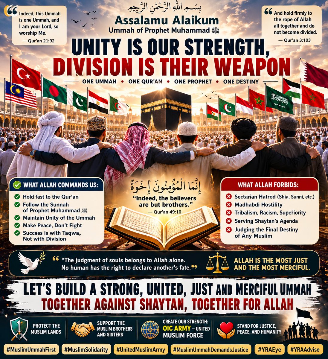 RashedMunshi's tweet photo. #BangaleesOffTopic
Assalamu Alaikum wa Rahmatullahi wa Barakatuh, Dear Ummah of My Prophet Hazrat Mohammad (S).
#MuslimUmmahFirst
#MuslimSolidarity 
#UnitedMuslimArmy
#MuslimUmmahDemandsJustice
#YRAEye
#YRAAdvise https://t.co/gEQ1m8fT5z