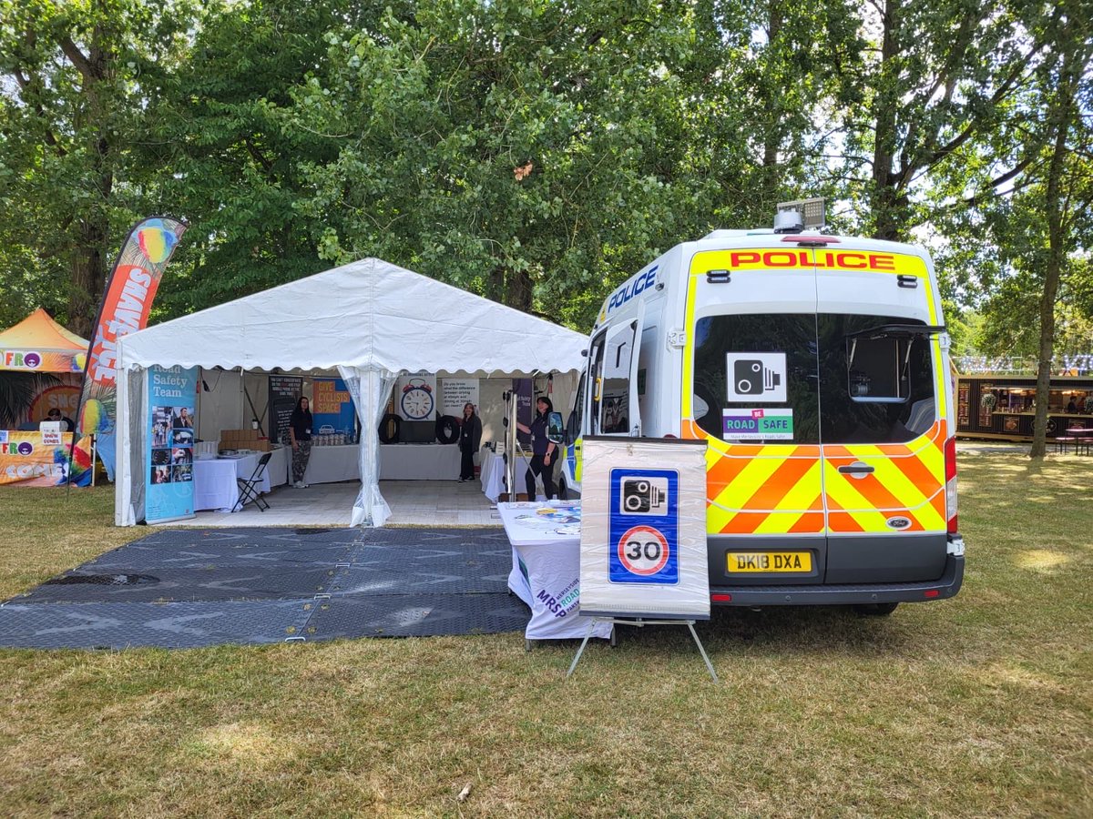 Merseysidersp's tweet photo. A great day at Knowsley Flower Show!

Testing reactions and see how quickly they could respond to a hazard.

Learning more about tyre safety and why regular checks can make a huge difference.

Speaking with our motorcycle team and pick up advice on safer riding.

Getting an up-close look at one of our Safer Roads Unit vans, learn how the technology works and how it helps us tackle speeding across Merseyside. 

We’re back tomorrow if you missed us!!