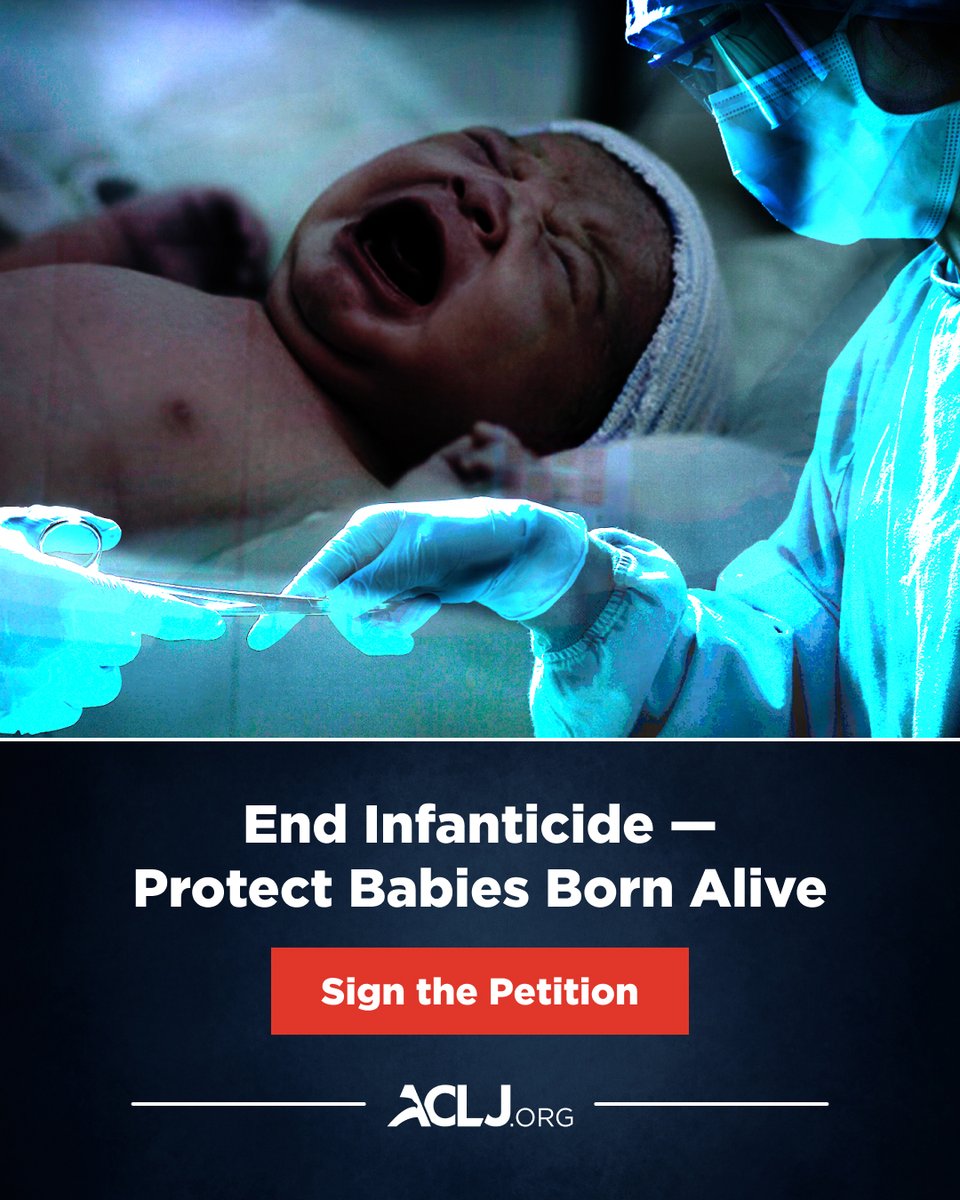 JaySekulow's tweet photo. An abortion survivor is a living child – and deserves the full protection of the law.

Yet in court, Planned Parenthood testified that infants and toddlers likely don’t experience pain because they aren’t “conscious beings.”

We’re fighting on Capitol Hill for the Born-Alive Abortion Survivors Protection Act.

Stand with us. Sign the petition: https://t.co/PDcCtuc1WI