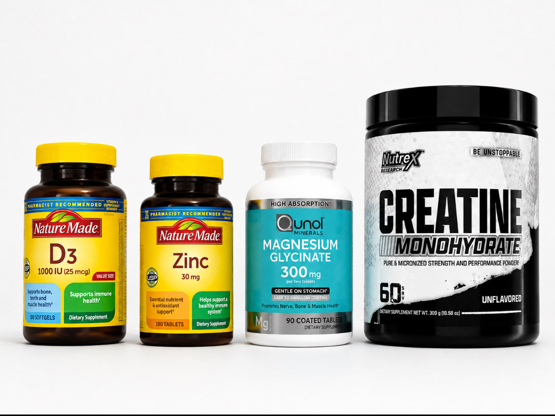 JackMevine's tweet photo. La mejor decisión que tome en mi vida es tomar creatina, D3, glicinato de magnesio, zinc e ir al gym

el que los pueda tomar que lo haga y verá una gran diferencia en su vida https://t.co/FyAxkL6ois