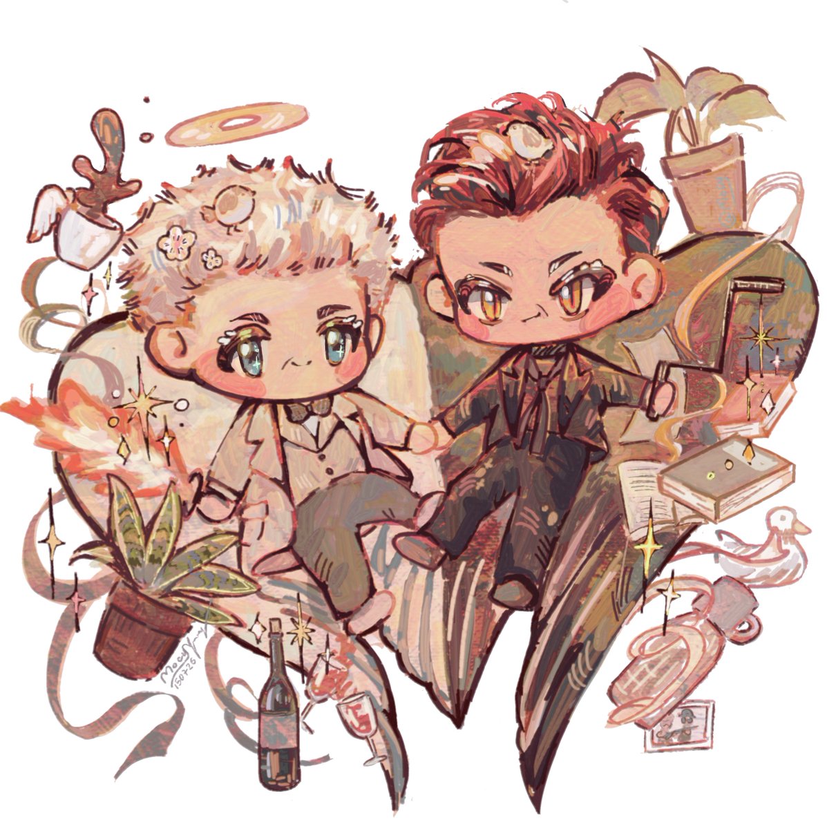 MocyMocy1003's tweet photo. #GoodOmens #fanart #art #artist #drawing https://t.co/G7avvER5EM