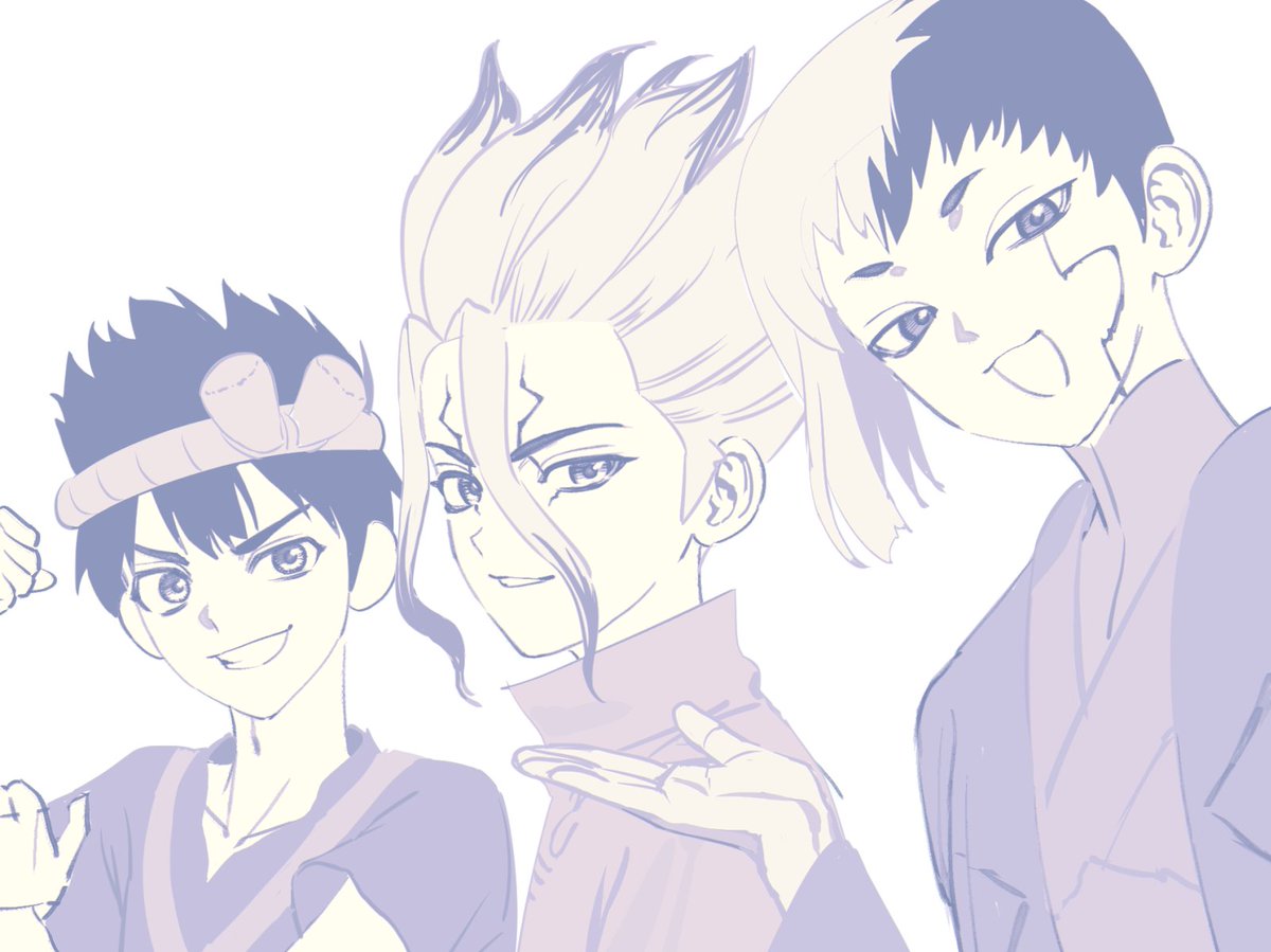 hashi_taka80's tweet photo. ｳｵ~!
自撮り？地獄トリオのラフ置いておきます
好きな三人組！！！ https://t.co/8cDJ6bAsqj