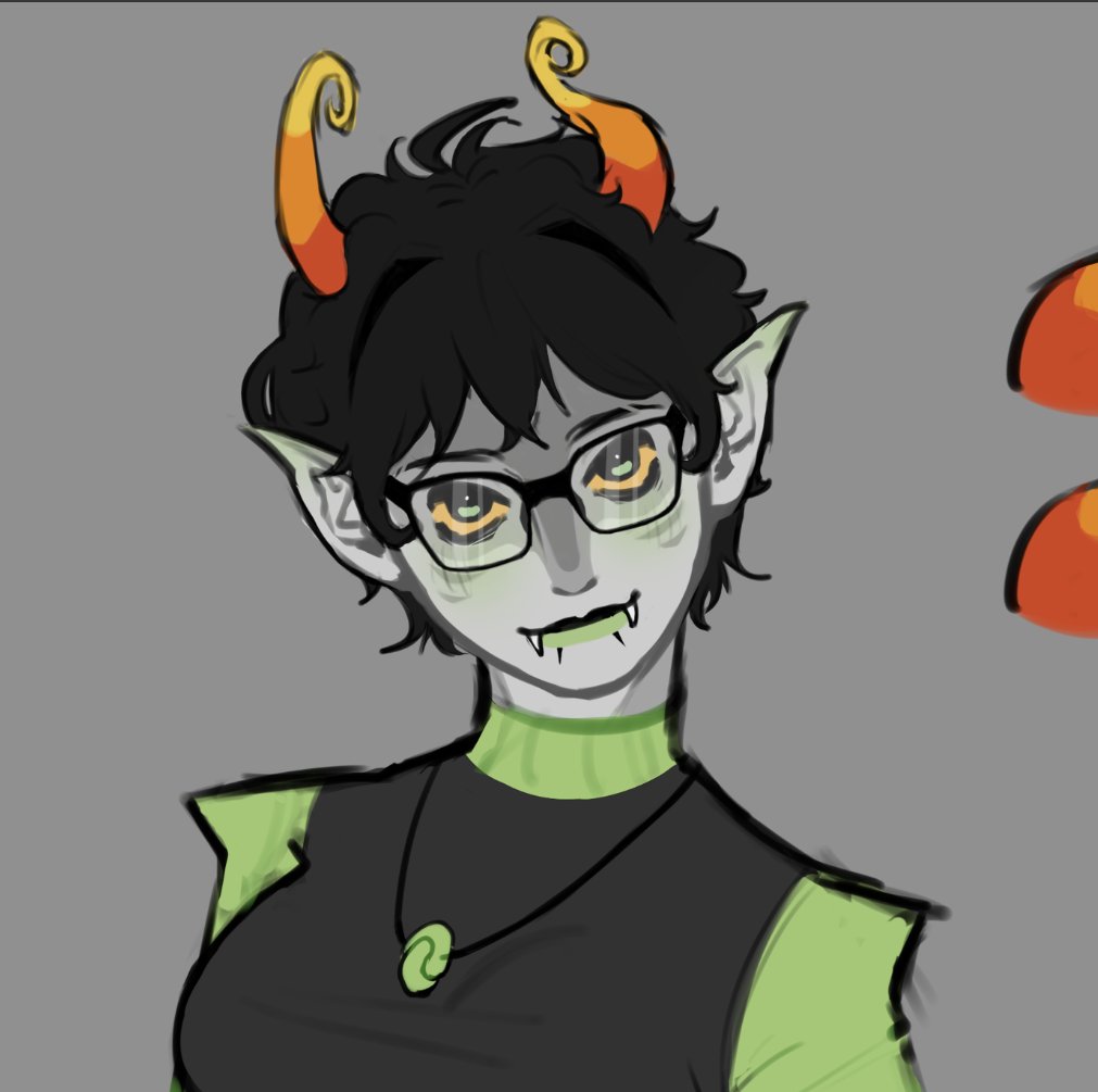 Ru0vass's tweet photo. my first troll-sona so exiting
and empty Kanaya that i drew 4 first time today
username on sona's shoulder is for telegram channel, in tg im speaking on Russian so its only for ur option, joining it or nope
#homestuck #fanartㅤ https://t.co/G6cfNOiWC0