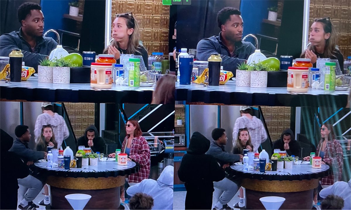 peelmesoftly's tweet photo. yash thog &amp; lyric start doing chubby bunny w grapes 🍇 

#bb28 https://t.co/eGMSSNxopq