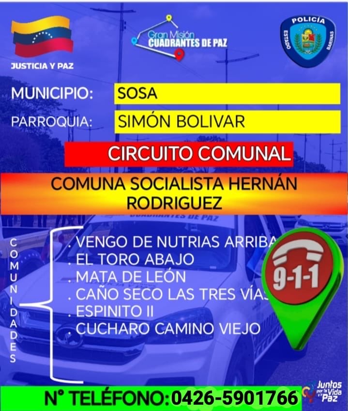 espinador's tweet photo. Barinas, Municipio Sosa https://t.co/pmYuEjyeQW