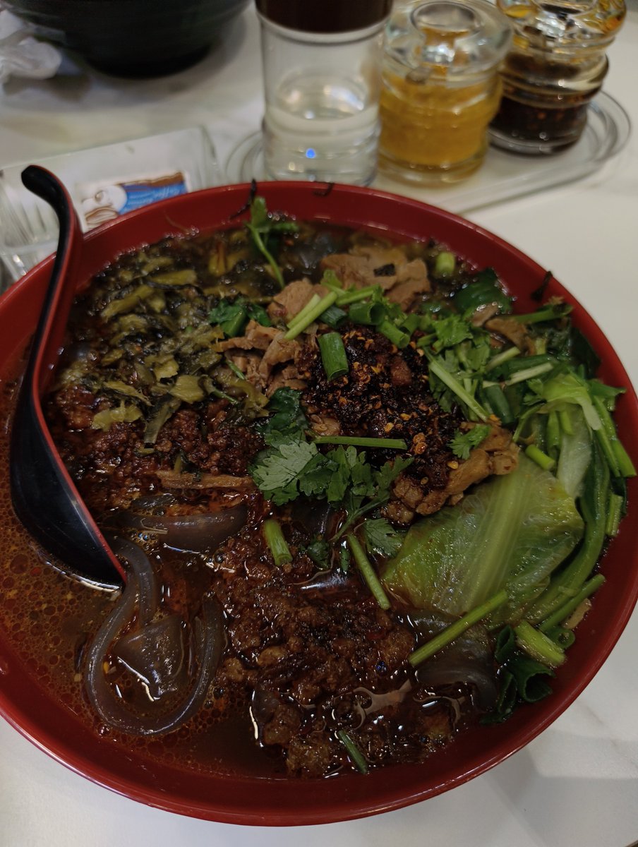 _ToToRoTY_'s tweet photo. Medium heat was no match 🔥
The unique kind of Shanghai spiciness though 😋 https://t.co/1TufpCM7Og