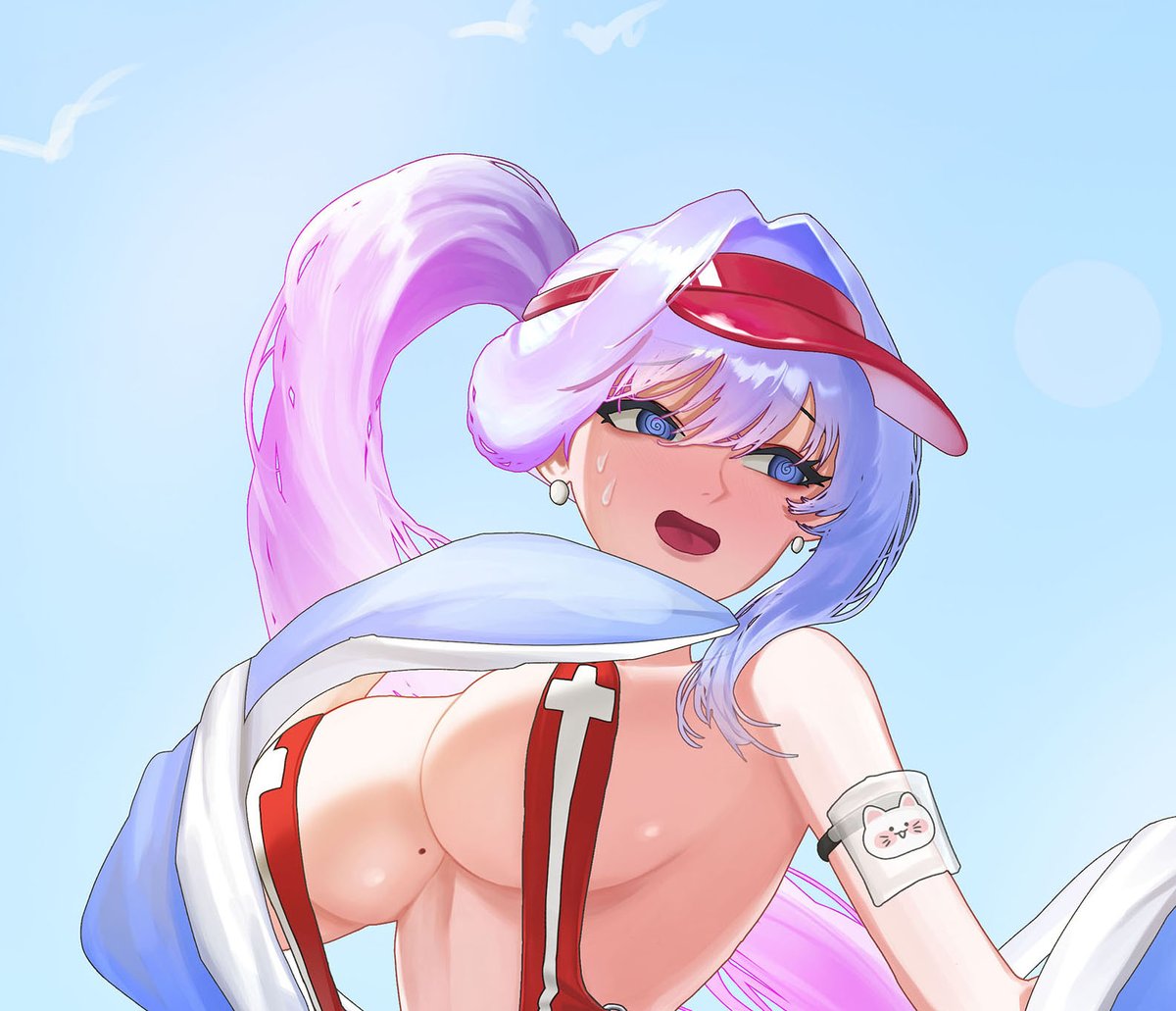 LIMe_0811's tweet photo. 【VTuber】エーレネー（マルチャーナ水着 ver.）#VTuber #NIKKE https://t.co/JsV90H2IR9