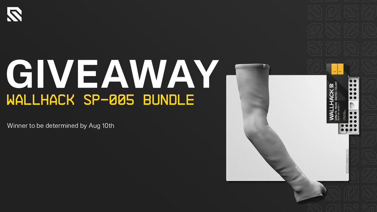 lyesval's tweet photo. August Twitch Subathon Giveaway!

Happy to announce I'm teaming up with @WallhackHQ to give one winner a Wallhack SP-005 Bundle to one lucky winner.

Prize - 1x Wallhack SP-005 Bundle

How to enter:
🔴 Follow @lyesval , @WallhackHQ 
🔴 Like and Repost
🔴 Tag a Friend

🏆 1 winner

⌛️Ends August 10th

Goodluck, and thank you for all the support.