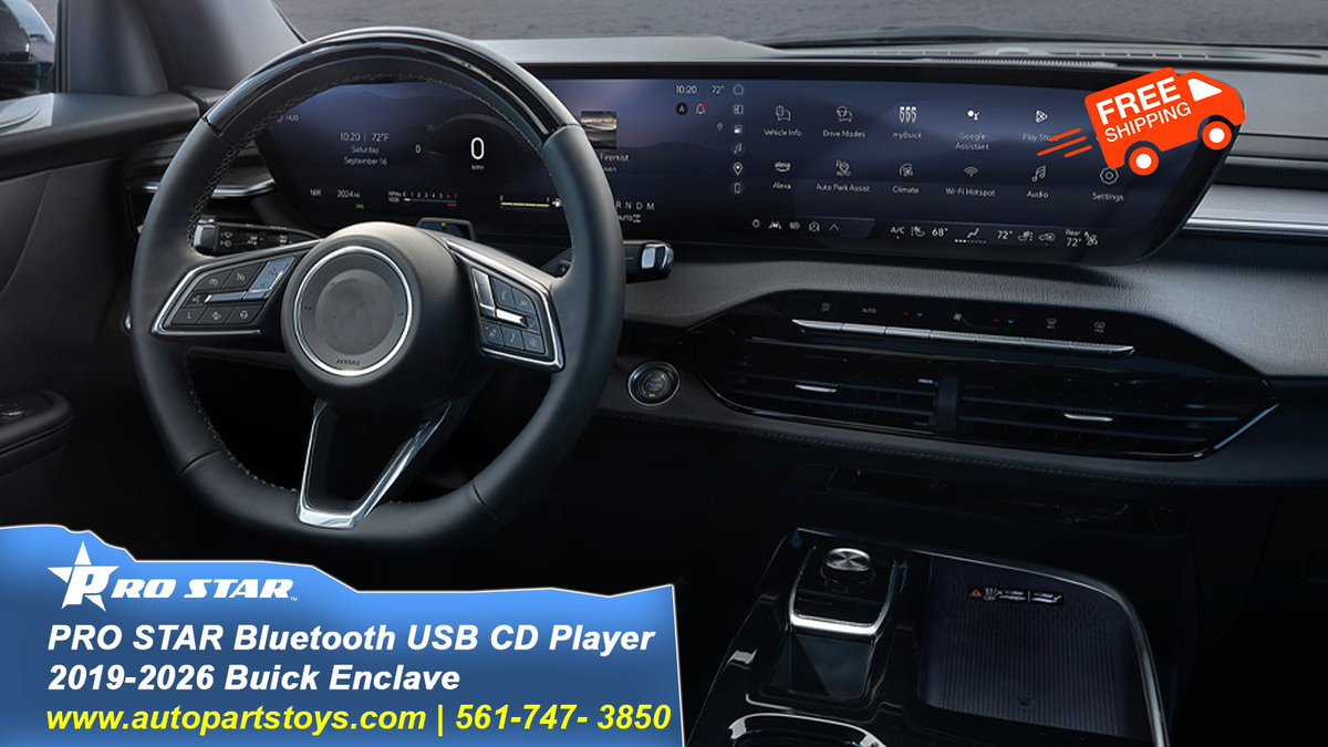 autopartstoys's tweet photo. Who says modern luxury canโt play your classic CDs?
Bring your favorite road trip albums back to life in your 2019โ2026 Buick Enclave! Plug & play simplicity.
FREE Shipping. ๐
#BuickEnclave #BuickNation #CarAudio #AutoPartsToys #RoadTripVibes #CarAccessories #DriveInStyle https://t.co/M4GGyPD9q8