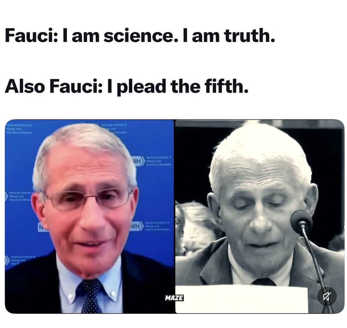 Jookboxer's tweet photo. @TrueFactsStated We used to trust doctors mostly until we heard of Fauci. https://t.co/EpI0vztbiM