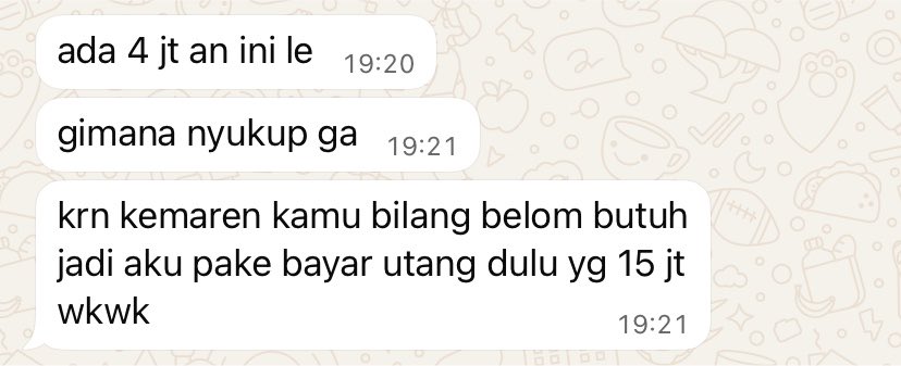 leeeaaalee's tweet photo. Devinisi punya temen baik adalah rejeki😭 sehat2 dan panjang umur untuk orang2 baik 
Hari2 ada aja gebrakan nya jadi wni😔 bismillah assalamualaikum nihon tolong kerjasama nya ya🙏🏻🥹 https://t.co/VUtjyW2esu